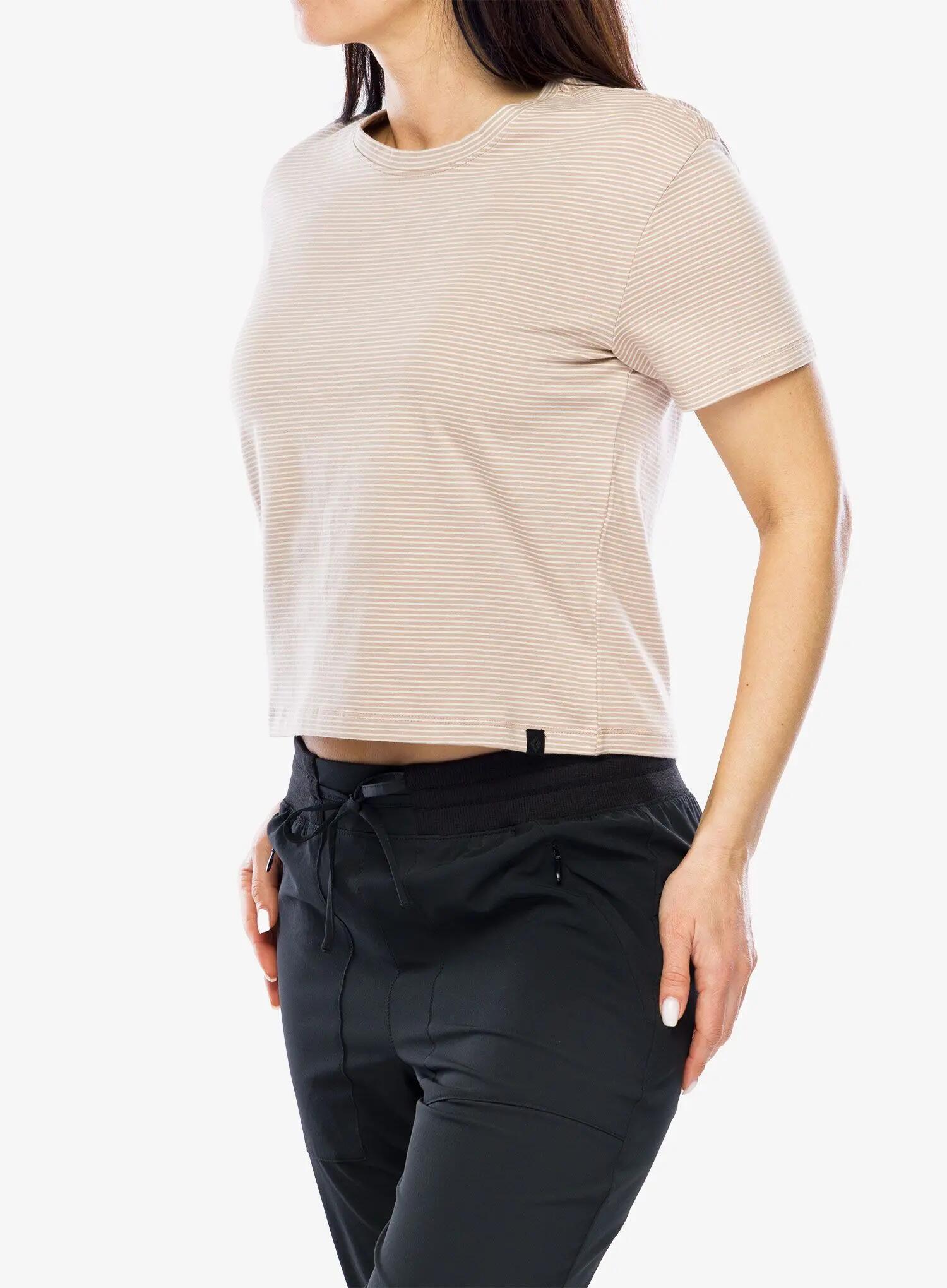 Koszulka bawełniana damska Black Diamond BD Stripe SS Tee 3/5