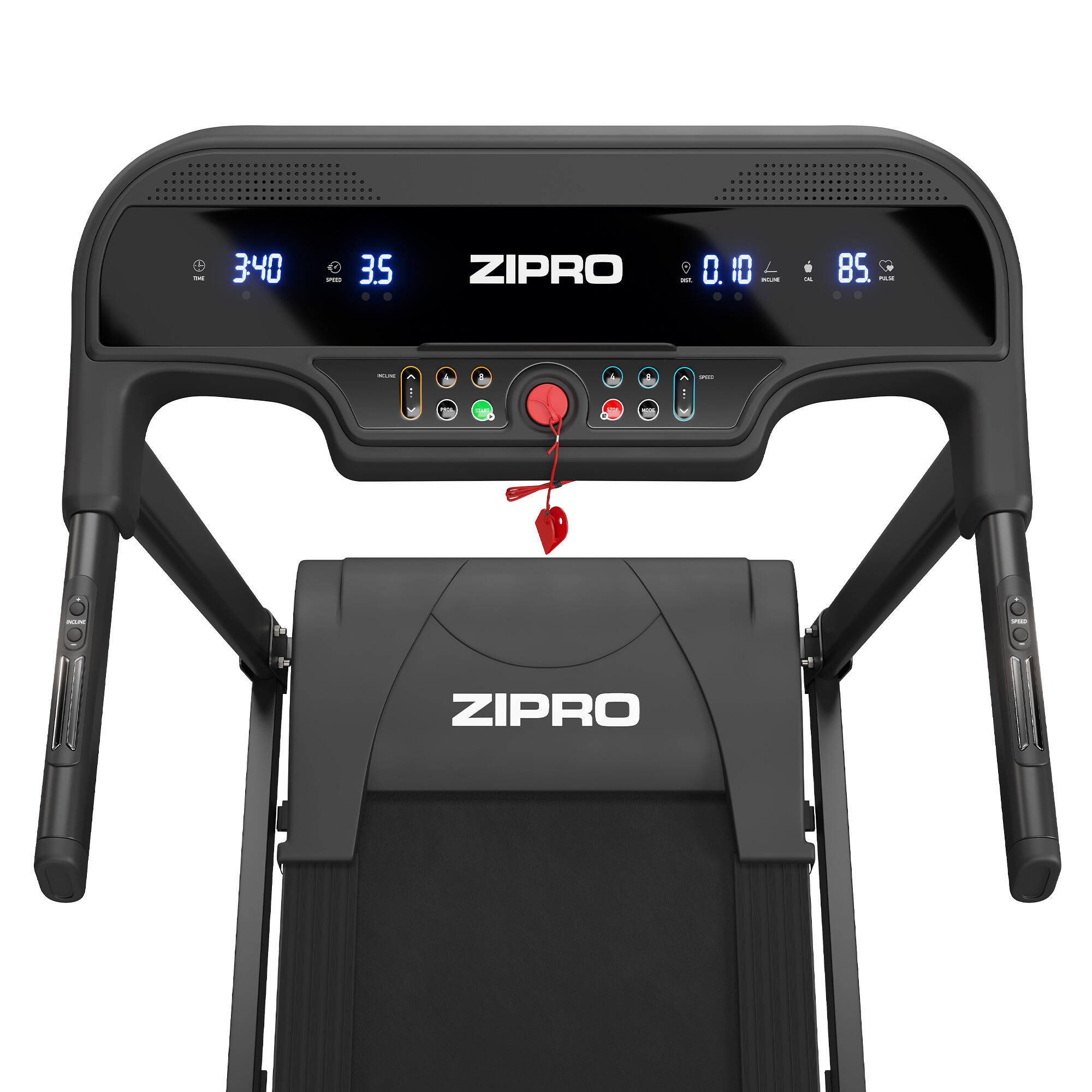 Passadeira de corrida Zipro Pulse 120×42 cm 12 km/h, LED, inclinação motorizada 11/16