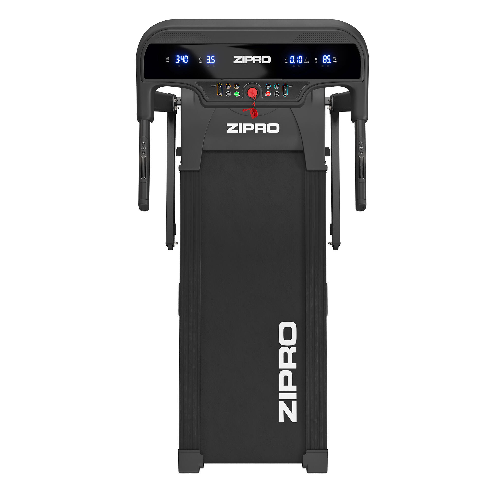 Passadeira de corrida Zipro Pulse 120×42 cm 12 km/h, LED, inclinação motorizada 10/16