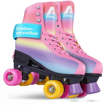 Apollo disco roller classic – verstelbare retro rolschaatsen voor jong & oud