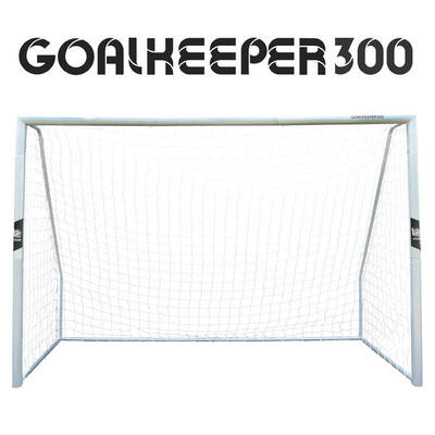 Xxl voetbaldoel - goalkeeper voor de tuin, metaal, 3.0m