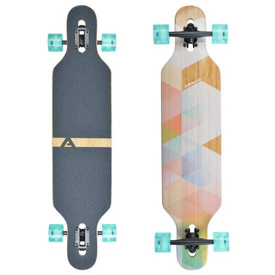 Longboard 39" Édition Spéciale Complet, Roulements ABEC High Speed, Drop-Through