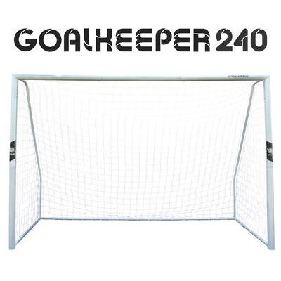 Xxl voetbaldoel - goalkeeper voor de tuin, metaal, 3.0m