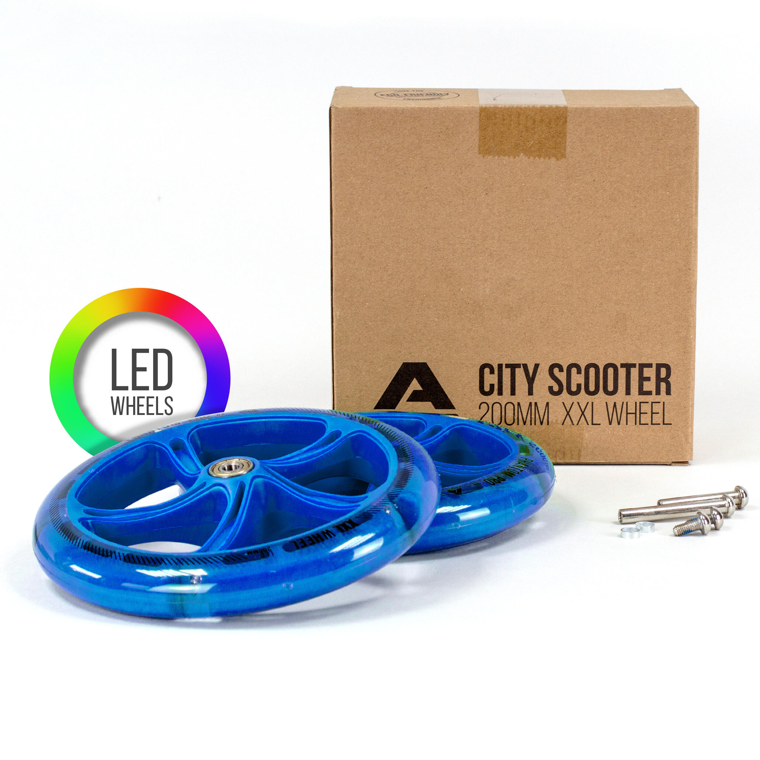 City Scooter 200mm Ersatzräder - Pro Wheels ABEC 7, LED verfügbar 2/7