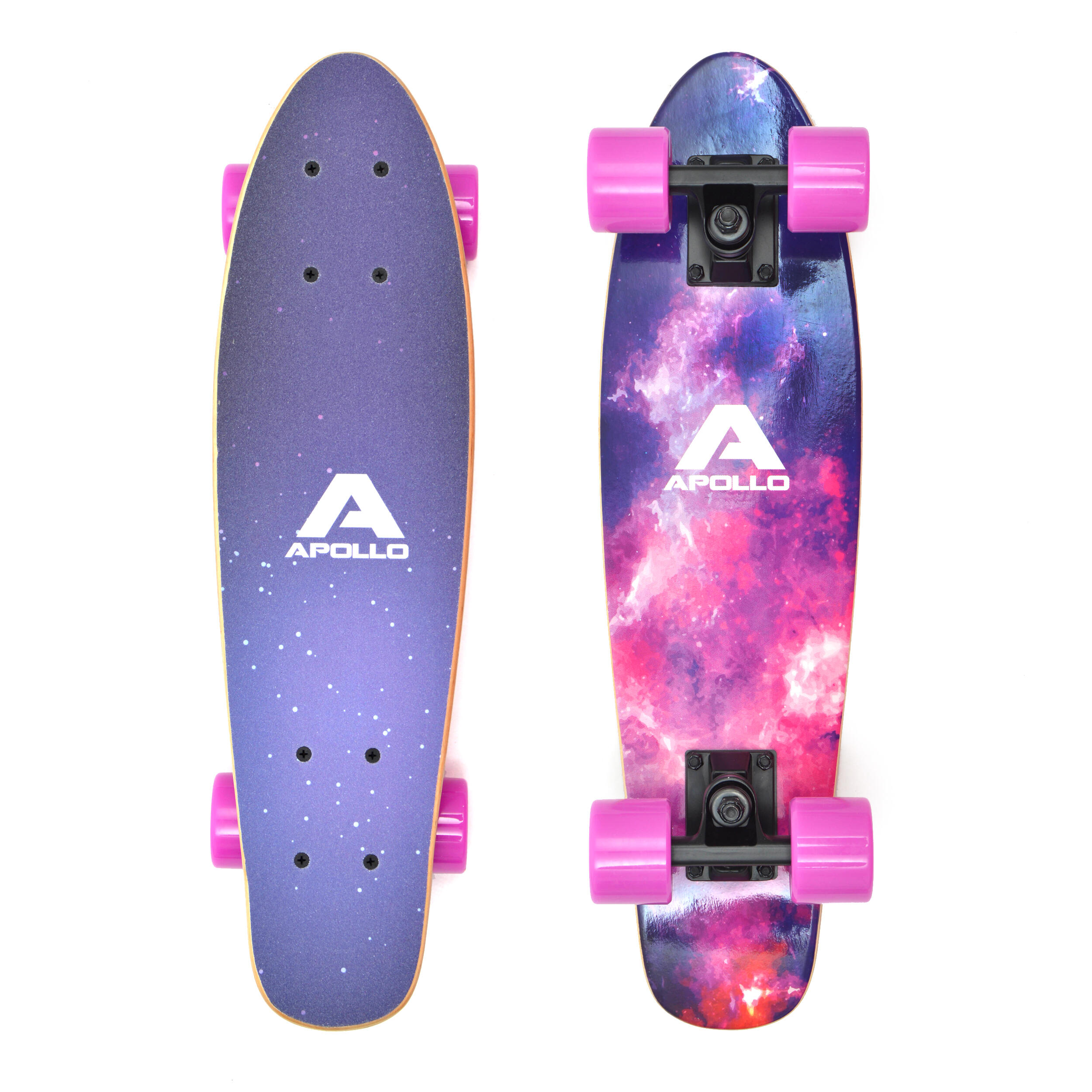 Fancy Monopatín - mini cruiser vintage 22,5" | con o sin ruedas LED 2/7