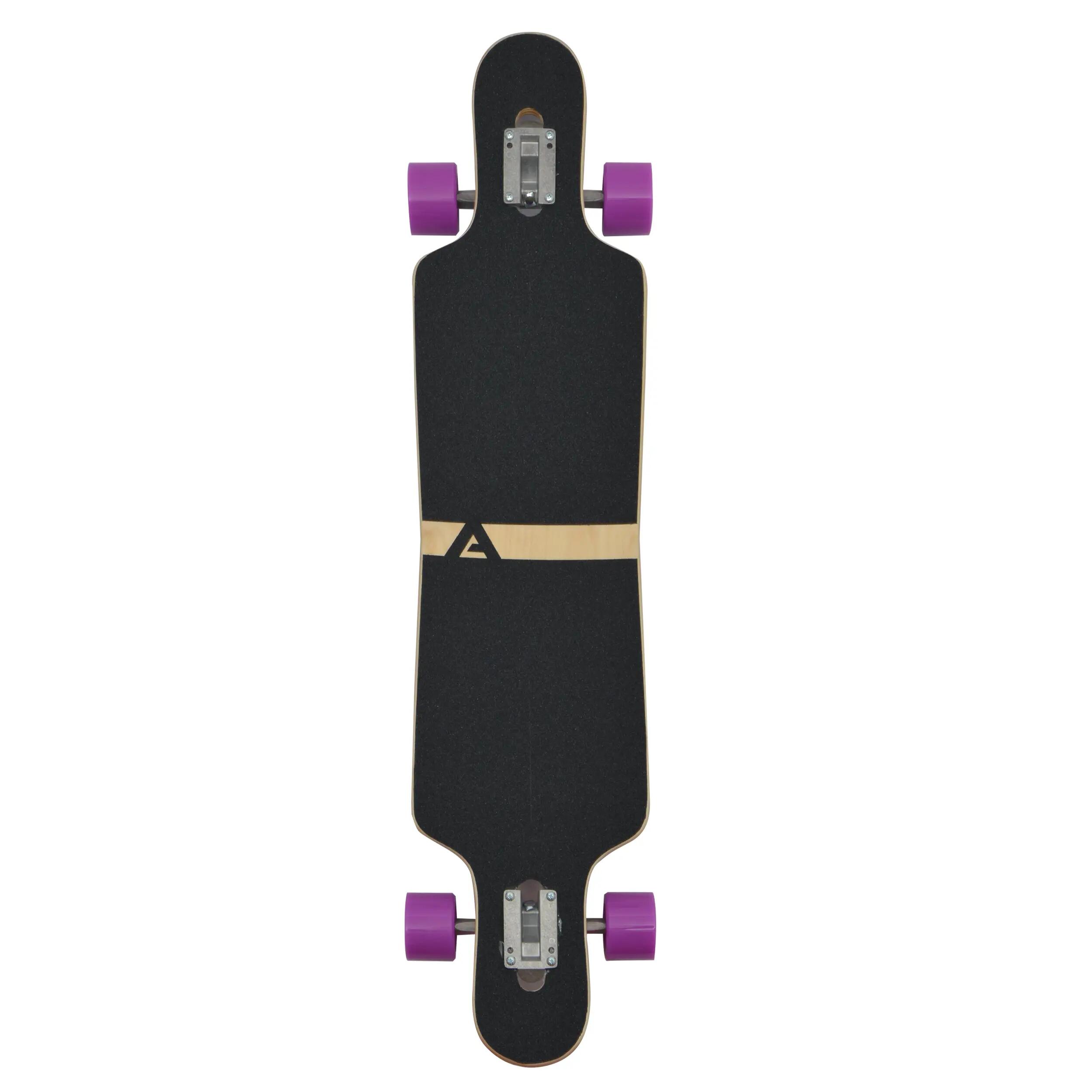 Longboard 40" Deskorolka Bambusowa dla Nastolatków i Dorosłych ABEC-9 Flex 2 3/7