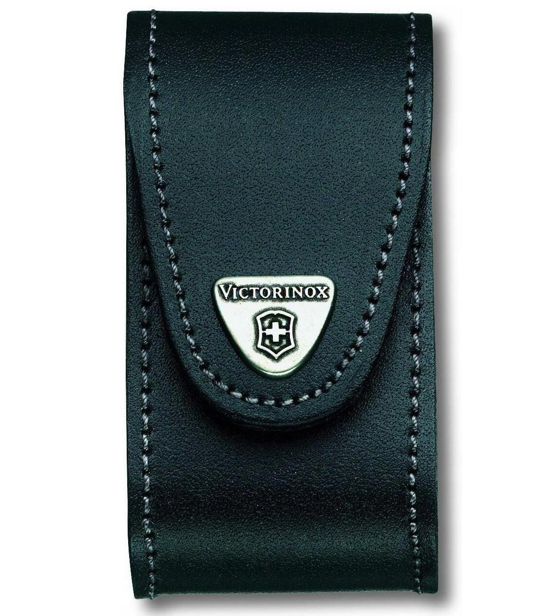 VICTORINOX Pouzdro na kapesní nůž 91 mm 5-8 želízek, kožené, černé, blister