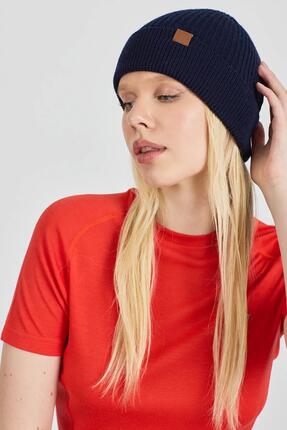Czapka zimowa 100% wełna merino - Icewall (250 g/m²) Brązowy