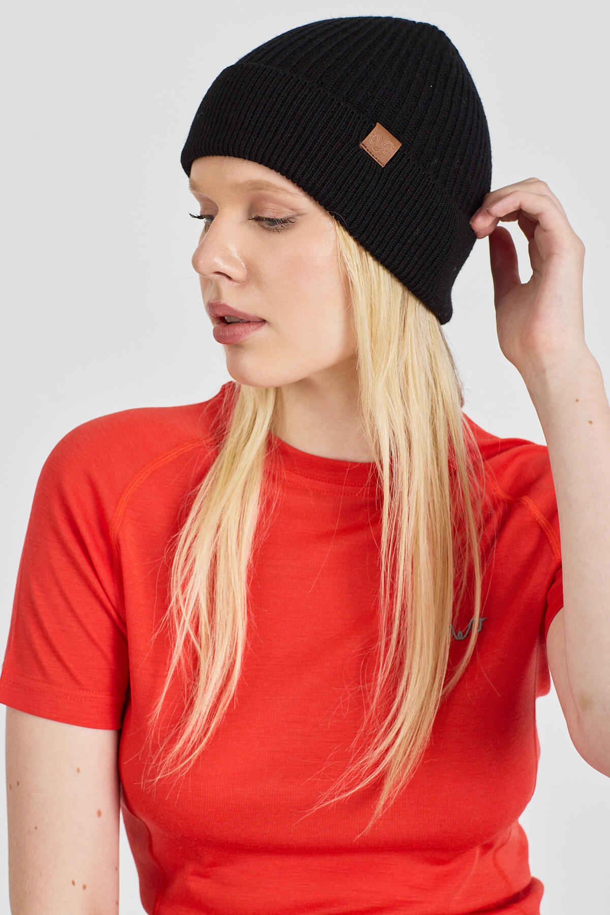 Czapka zimowa 100% wełna merino - Icewall (250 g/m²) Czarny 2/3