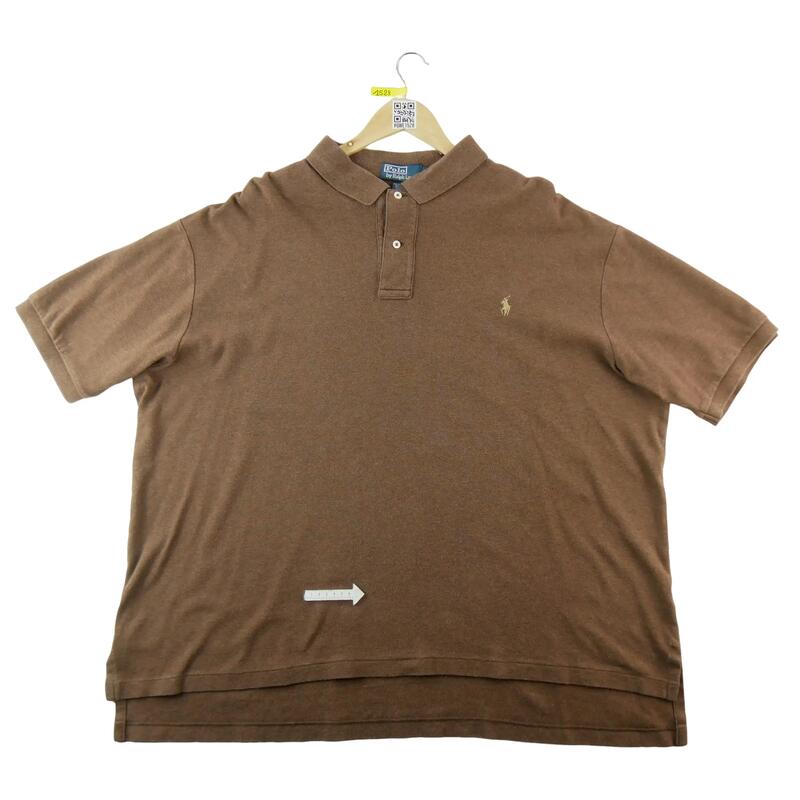 Second life - Polo bărbați cu mânecă scurtă Polo Ralph Lauren maro - Bun