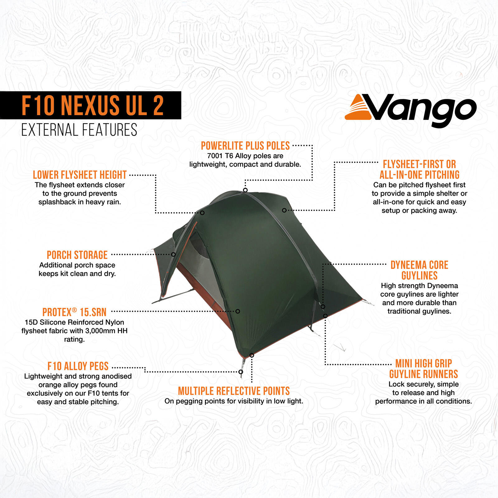 Tenda da trekking Nexus UL per 2 persona campeggio bicicletta bivacco 1,7 kg 6/7