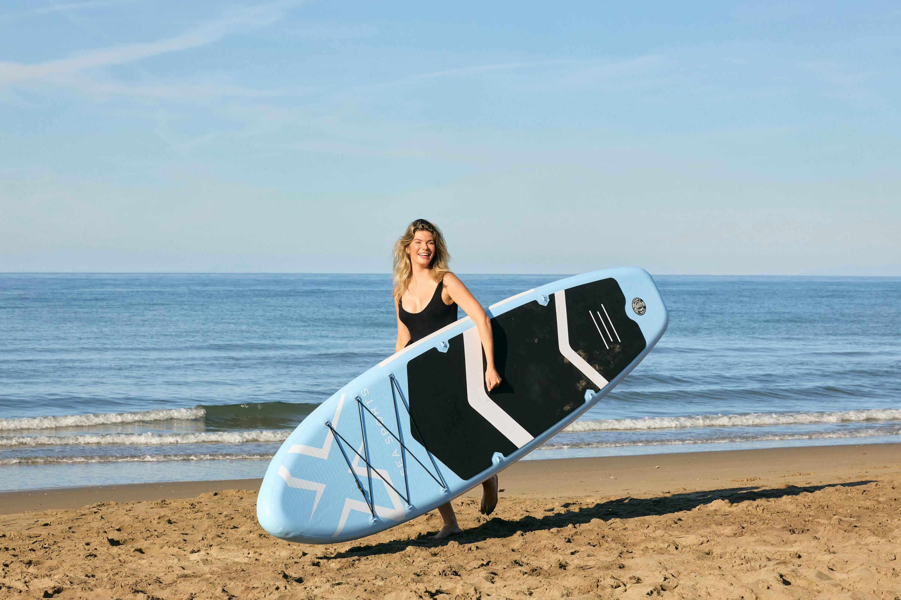 Pack stand up paddle gonflable 11" (335 x 84 x 15 cm), jusqu'à 159 kg, blanc 3/8