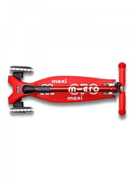 Patinete Infantil  Micro Maxi Deluxe Plegable LED Rojo 7/7