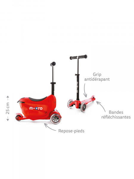 Mini2go Deluxe Plus Roter Roller 4/7