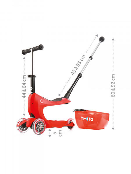 Mini2go Deluxe Plus Roter Roller 3/7