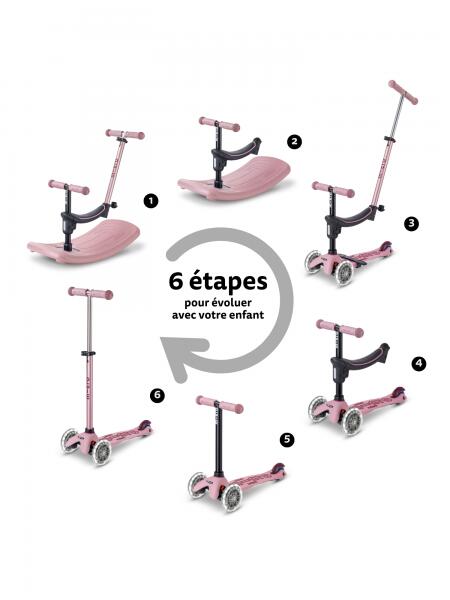 Micro Mini Rock&Go LED Dusty Rose 3/7
