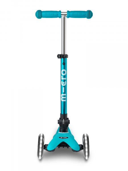 Mini Micro Deluxe Aqua Monopattino pieghevole a 3 ruote con LED 4/7