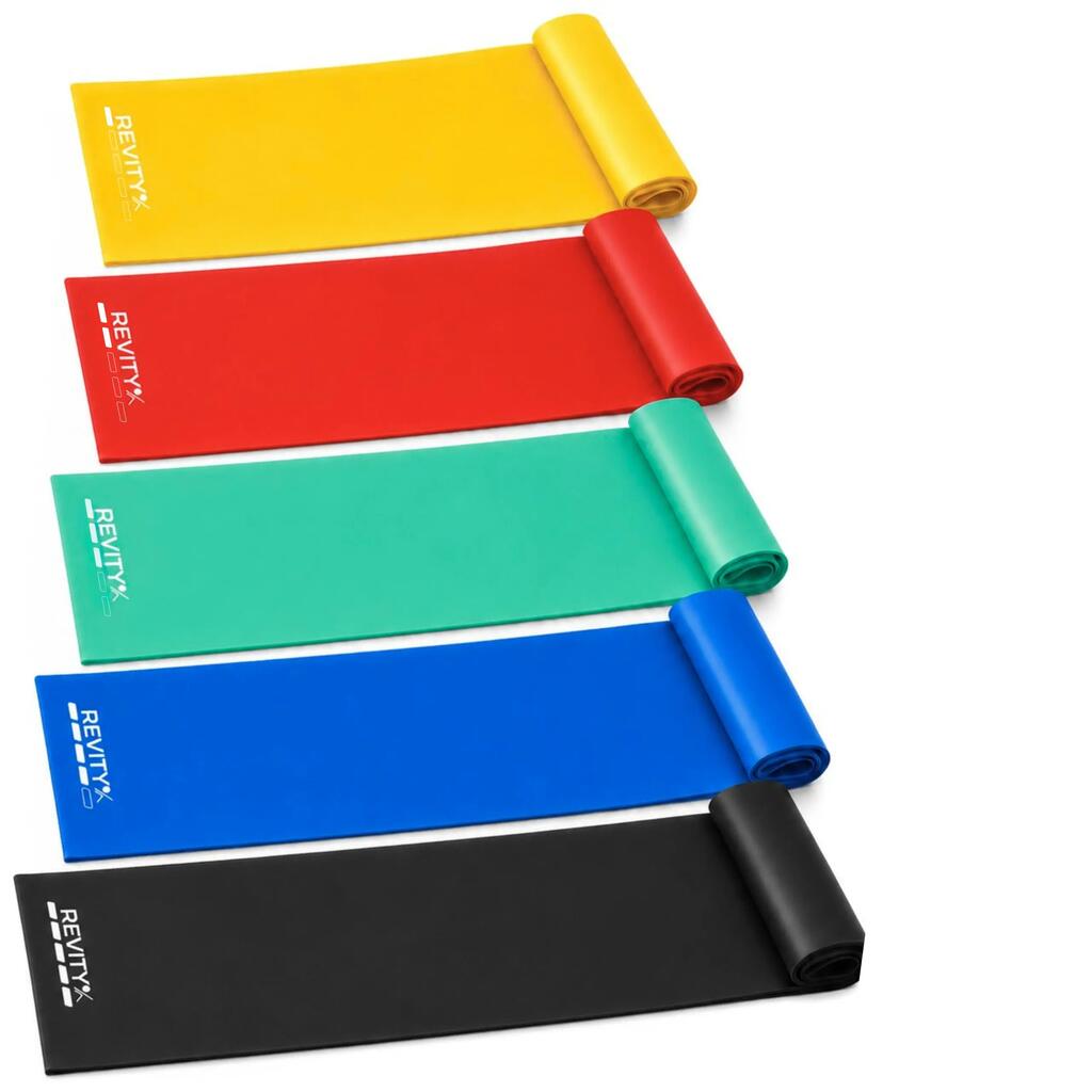 Revity Flat Bands за тренировки и стречинг, 5 бр., 1–15 кг