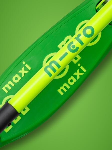 Trotinete Infantil Micro Maxi Deluxe NEON Dobrável LED Verde/Amarelo 7/7