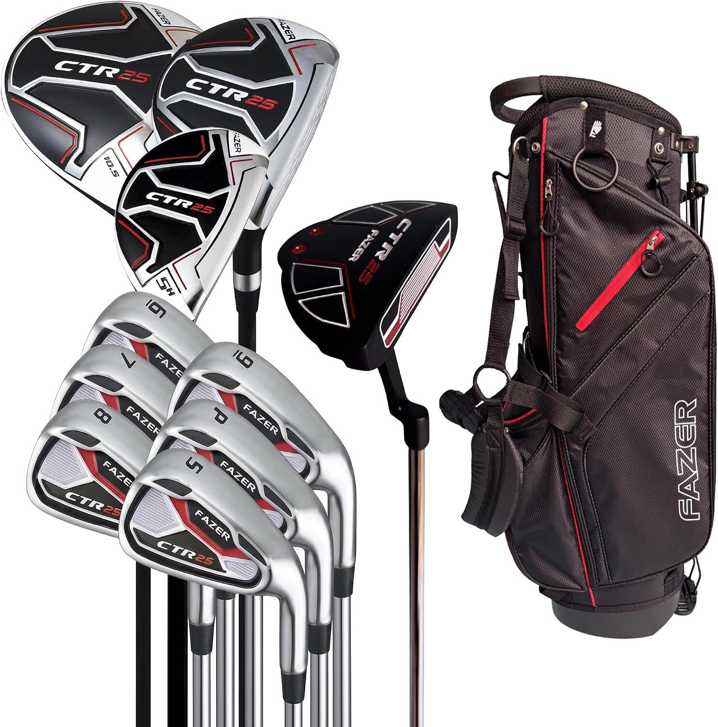 Fazer CTR25 Men's Golf Package Set RH – Driver Woods Irons Putter