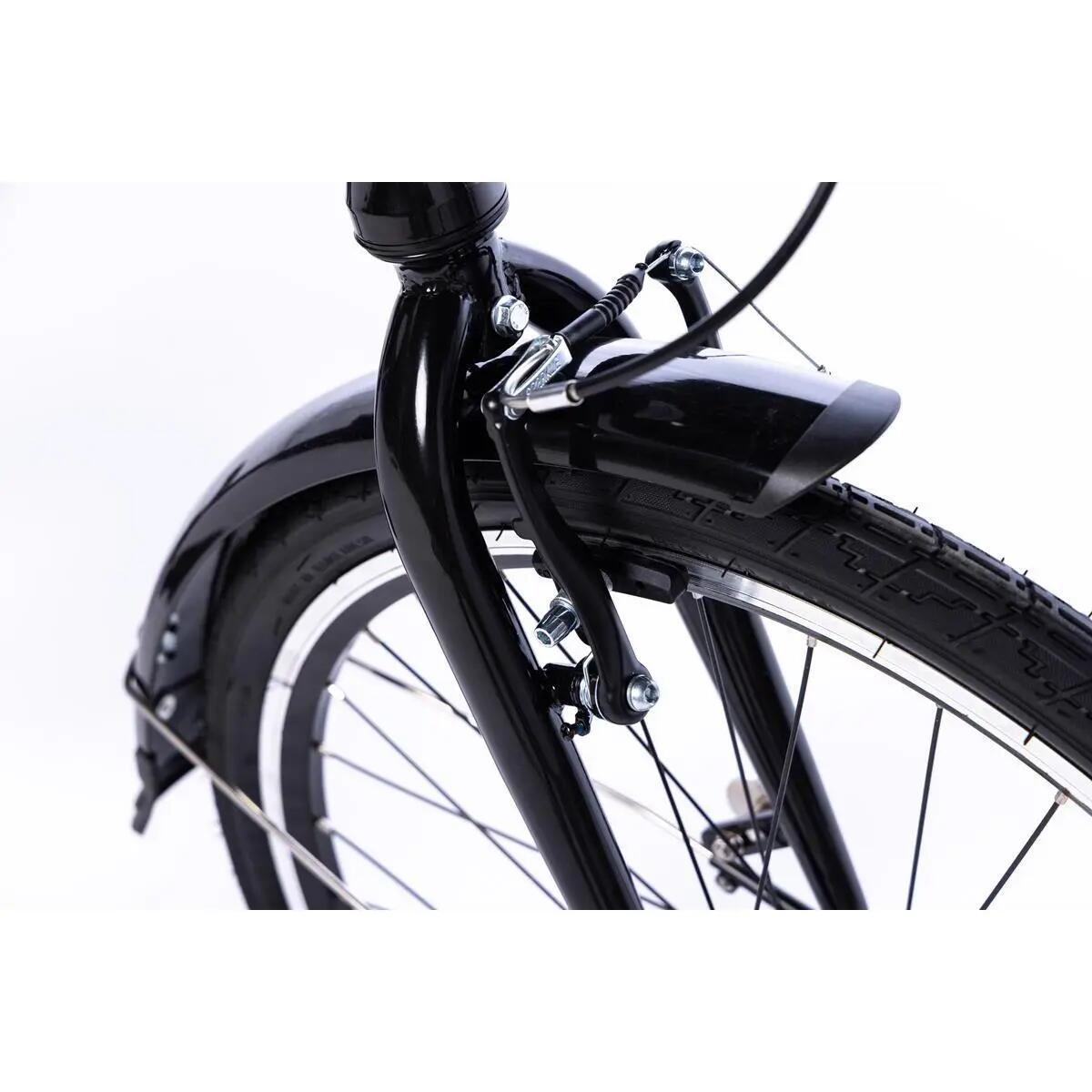 Bicicleta Plegable Urbana LIGHT 24" Negra , aluminio, SHIMANO 7v. 9/15