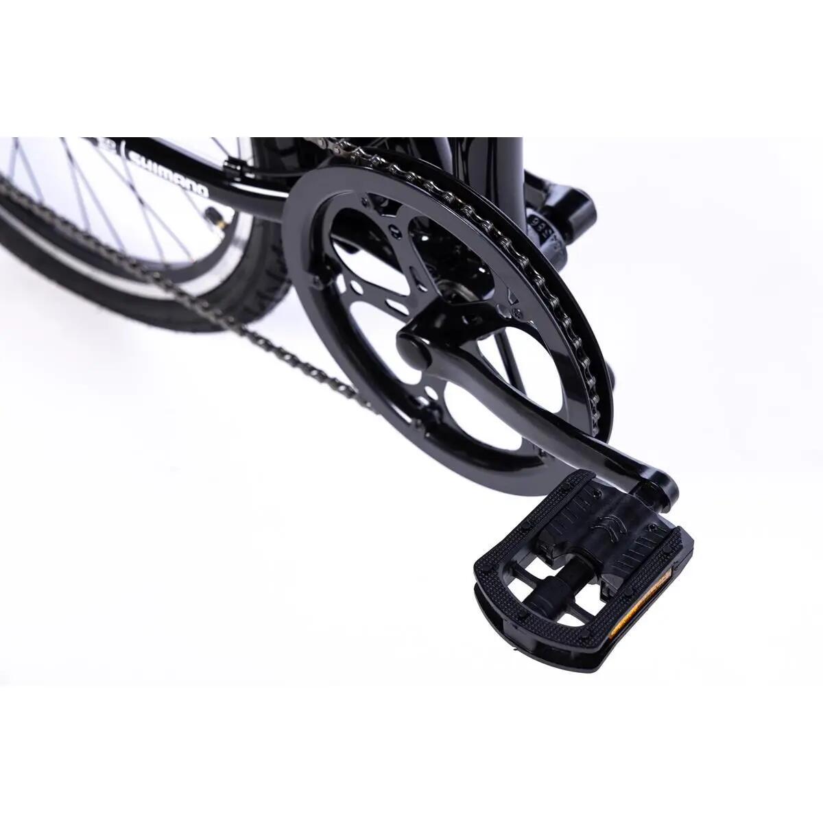 Bicicleta Plegable Urbana LIGHT 24" Negra , aluminio, SHIMANO 7v. 8/15