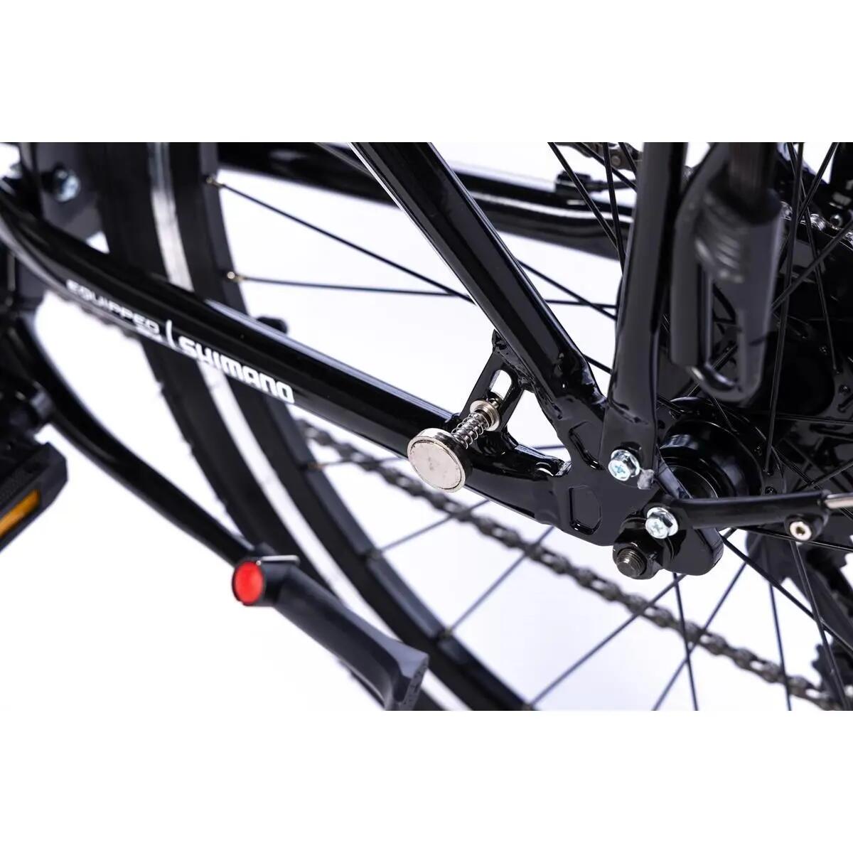 Bicicleta Plegable Urbana LIGHT 24" Negra , aluminio, SHIMANO 7v. 15/15