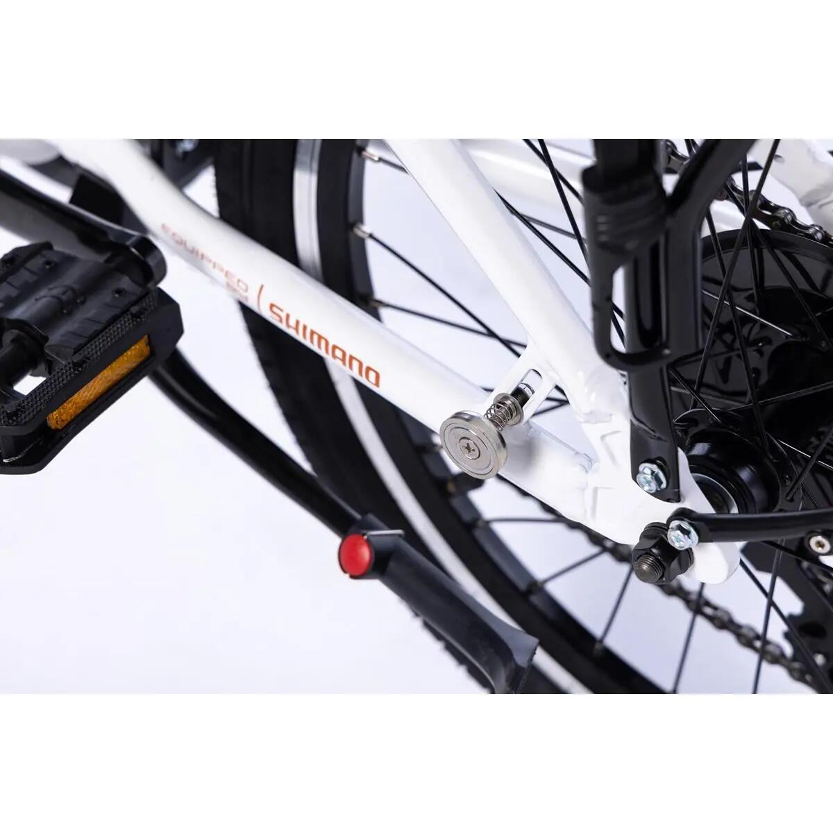 Bicicleta Plegable Urbana LIGHT 20" Blanca , aluminio, SHIMANO 7v. 14/15