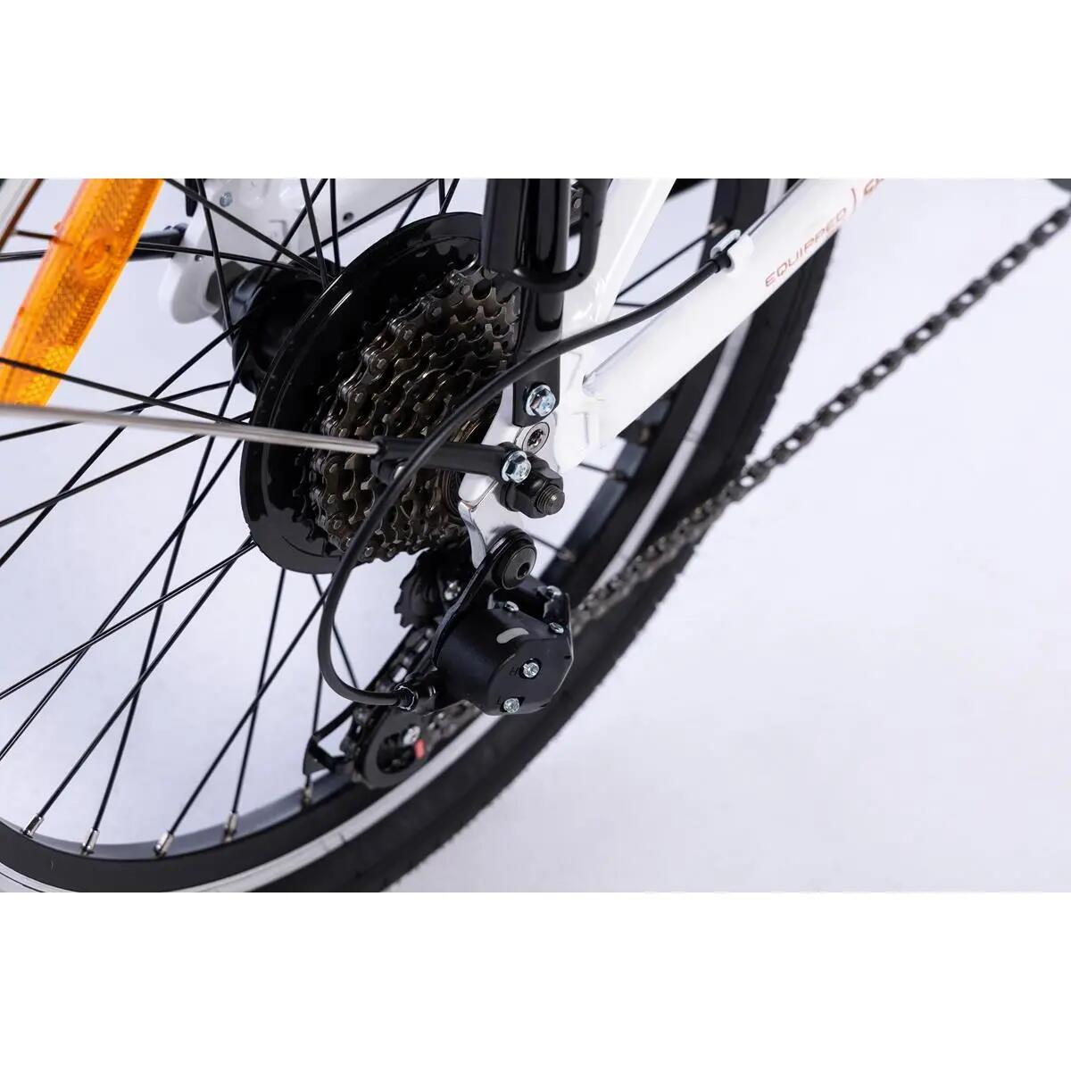 Bicicleta Plegable Urbana LIGHT 20" Blanca , aluminio, SHIMANO 7v. 13/15
