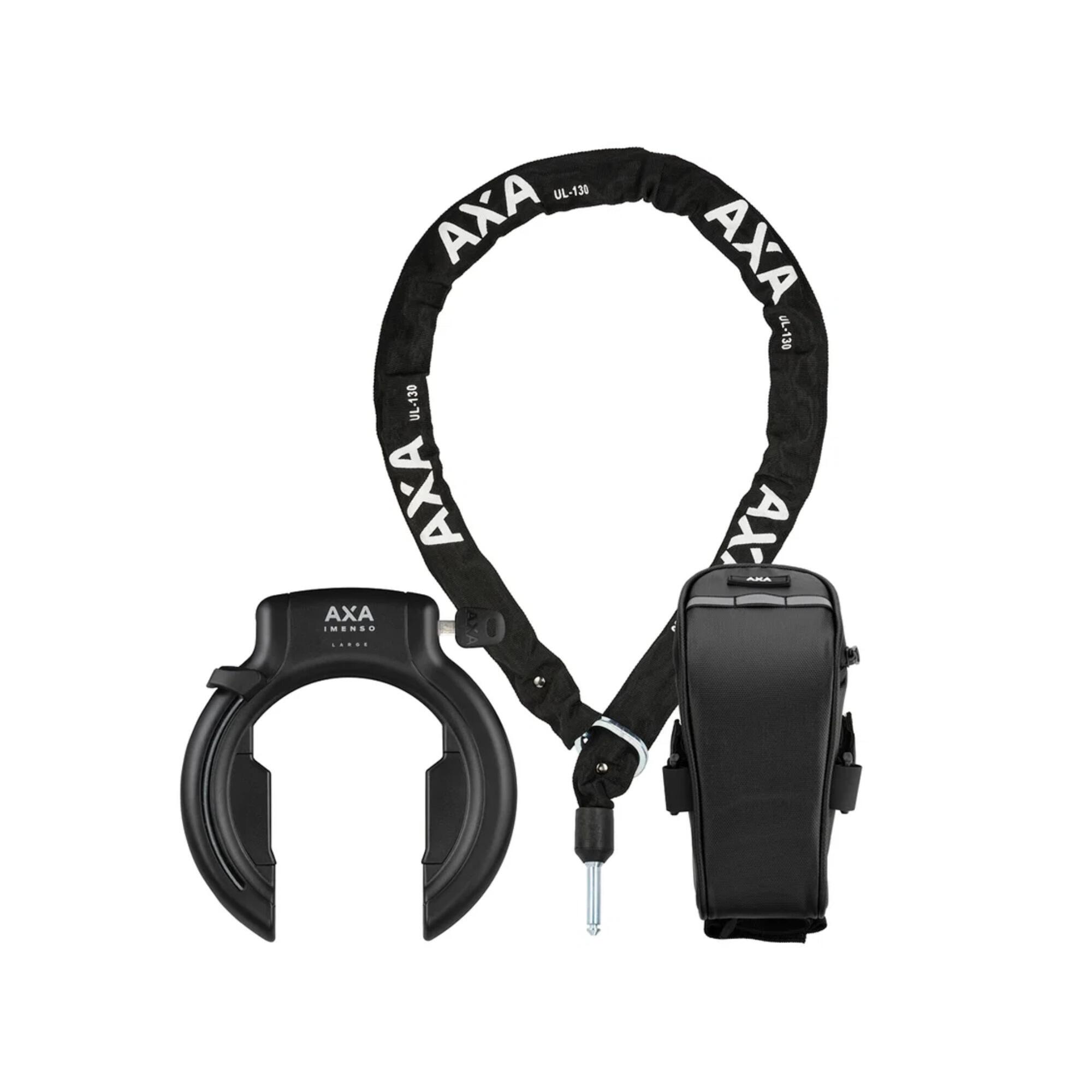 AXA Imenso L Rahmenschloss-Set mit ULC130 Steckkette und Tasche 2/7