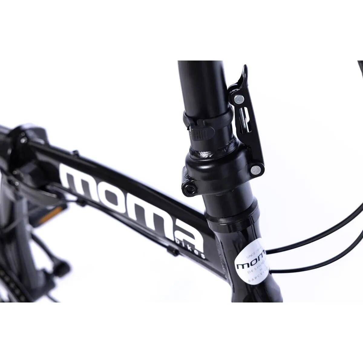 Bicicleta Plegable Urbana LIGHT 24" Negra , aluminio, SHIMANO 7v. 10/15