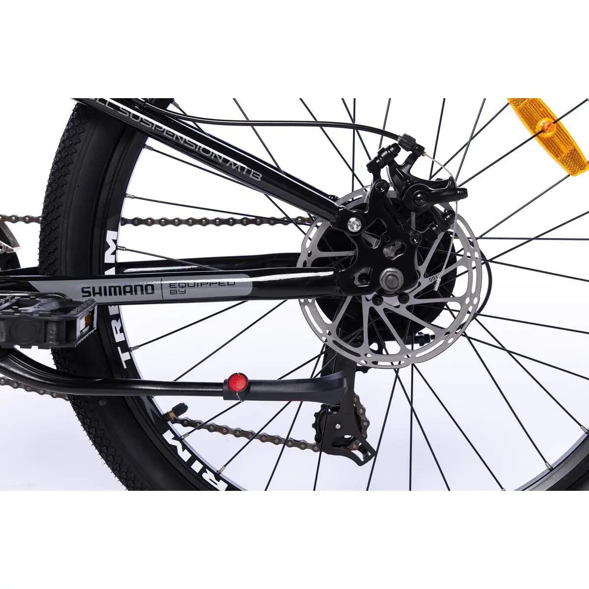 ROCK 24" FS dziecięcy, SHIMANO 21 biegów, hamulce tarczowe, full 9/11