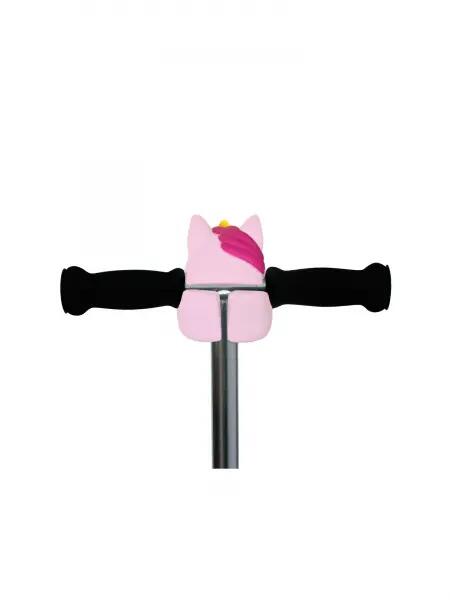 Tête de trottinette licorne rose pastel 2/5