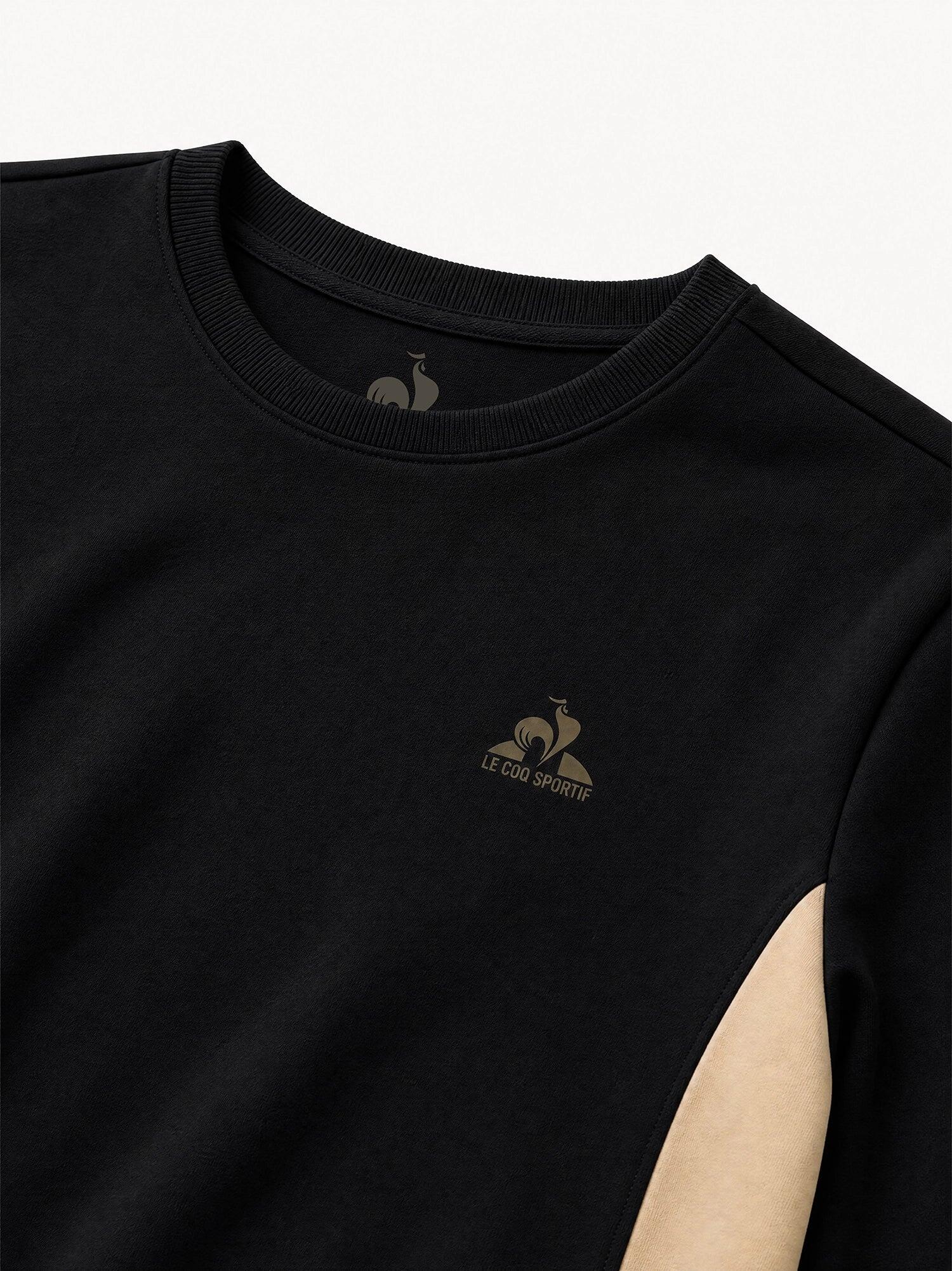 Sweat col rond en double face avec bandes côtés contrastées NOEL 4/7