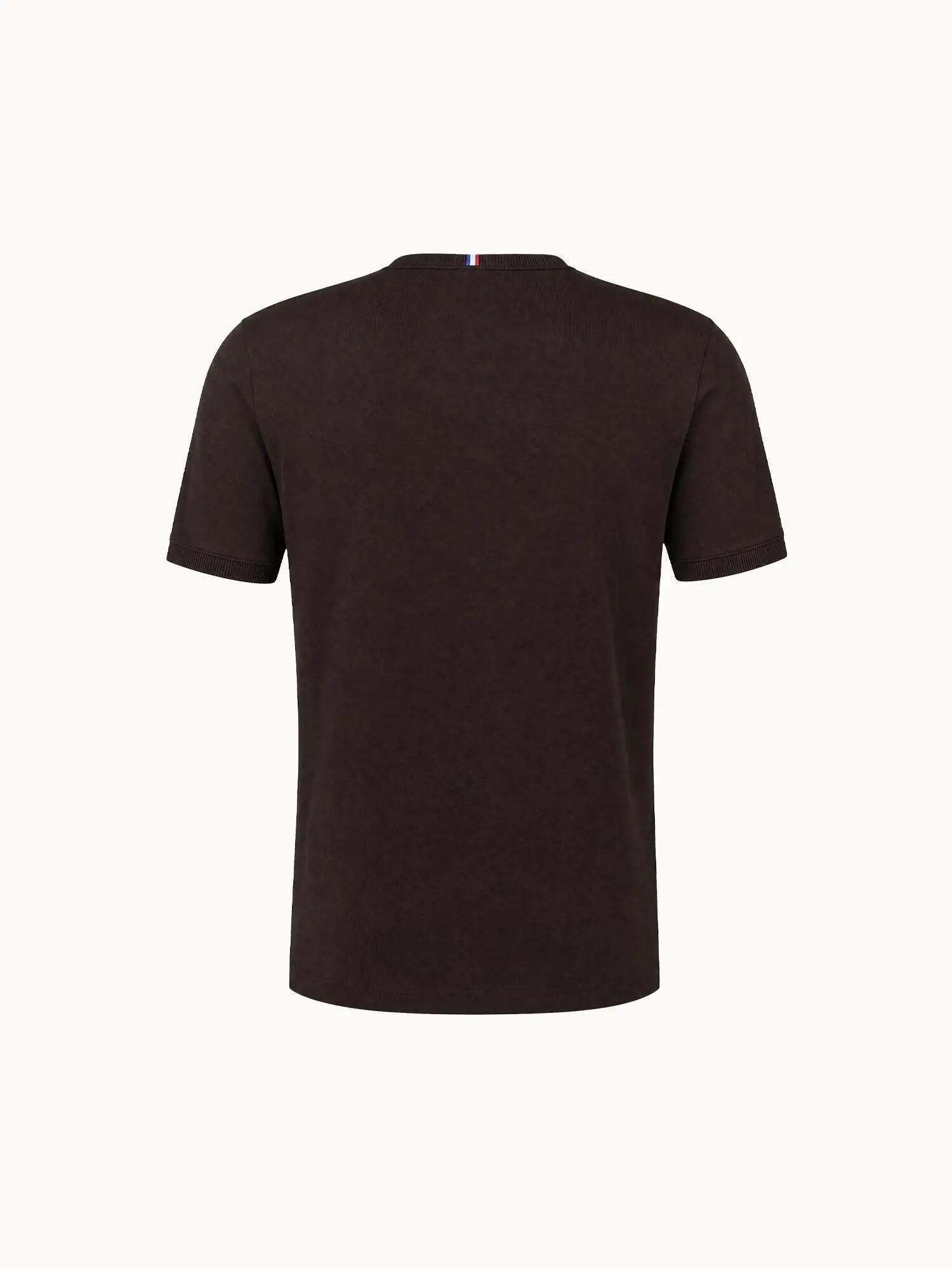 T-shirt Essentiel en jersey de coton Essentiels ton/ton 3/5