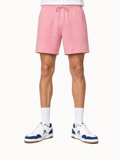 Short Essentiel en jersey de coton 240 g logo ton sur ton