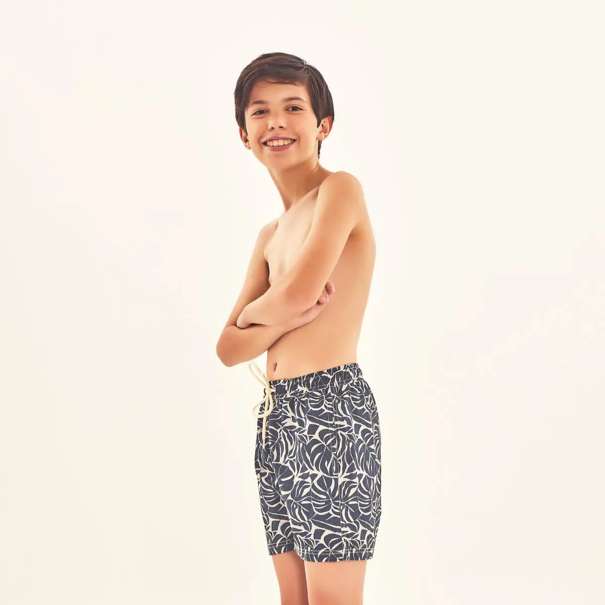 Short de bain garcon  UV Line 3/4