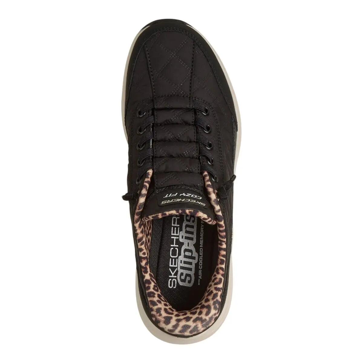 Baskets Femme Baskets Skechers CONTOUR FOAM-LEOPARD DREAM Noir Skechers 5/15