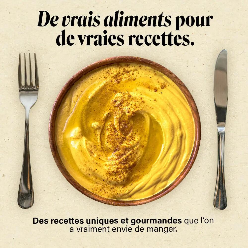 Purée Énergétique Salée Yanaa - Pois Chiches, Madras Doux - 100 g 8/14