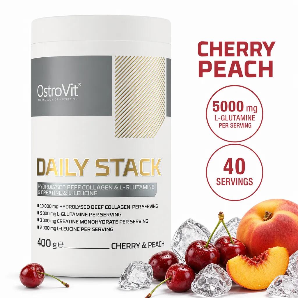 OstroVit Daily Stack 400g Servings Cherry Peach