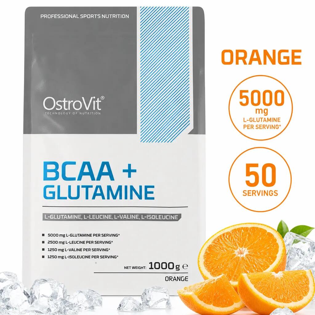 OstroVit BCAA + Glutamine 1000g Orange