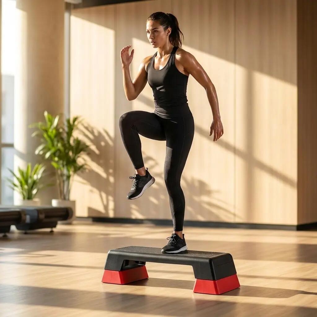 Aerobic Stepper Steppbrett höhenverstellbar 15/20/25 cm rutschfest bis 200 kg 2/8