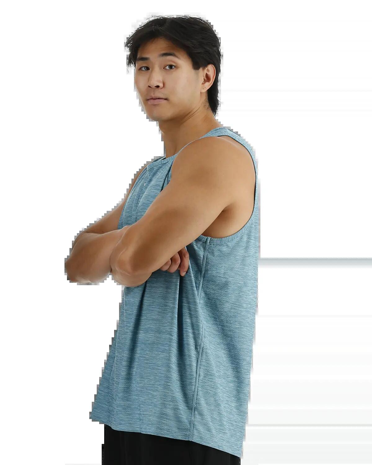 Camiseta Deportiva sin Mangas para Hombre – Tejido Técnico Transpirable 3/5
