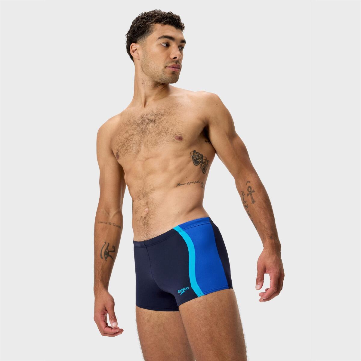 Boxer de bain - Homme - Coupe classique - Bleu foncé/électrique 2/7
