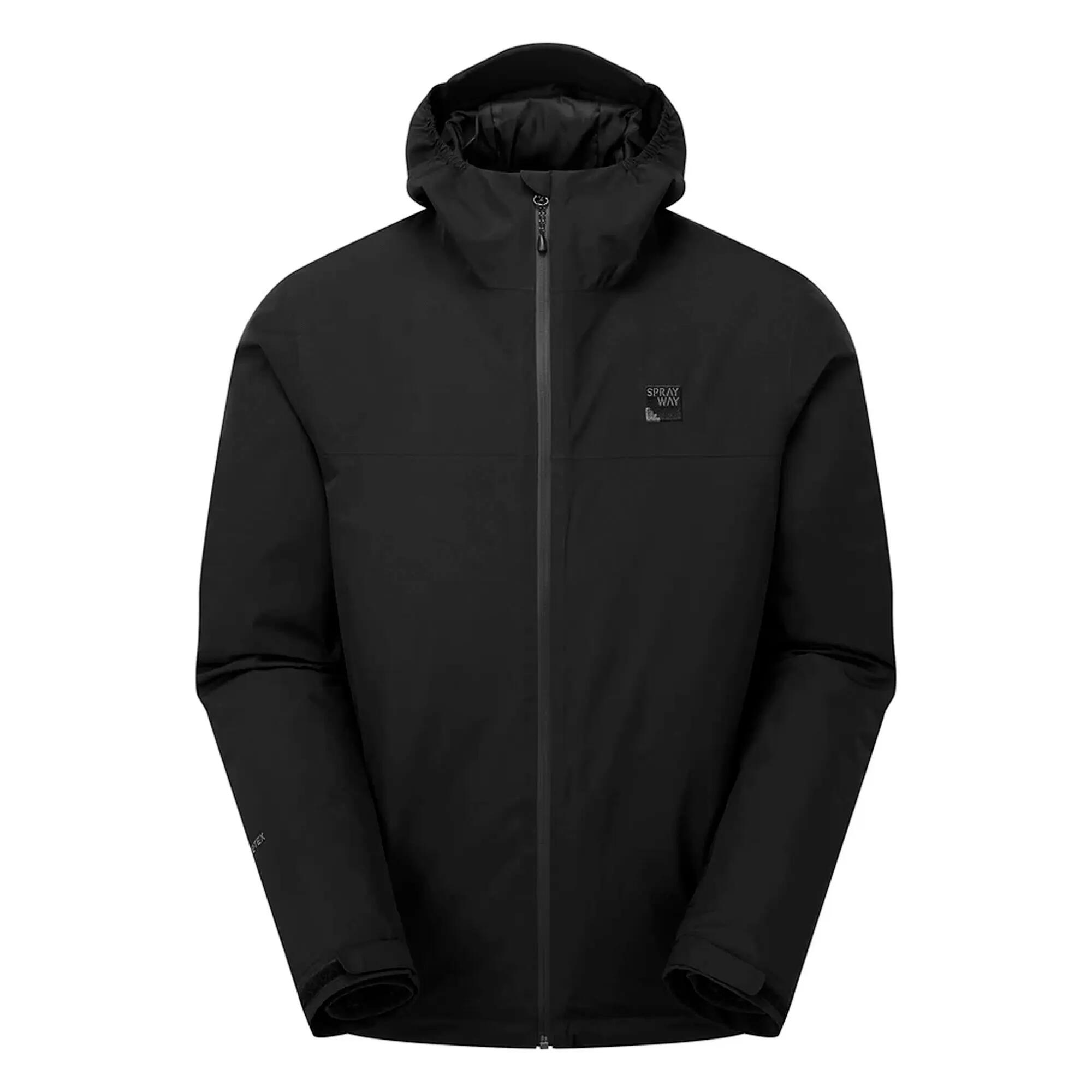 Mens Waterproof Outdoor Jacket with Hood Windproof Rain Shell Coat