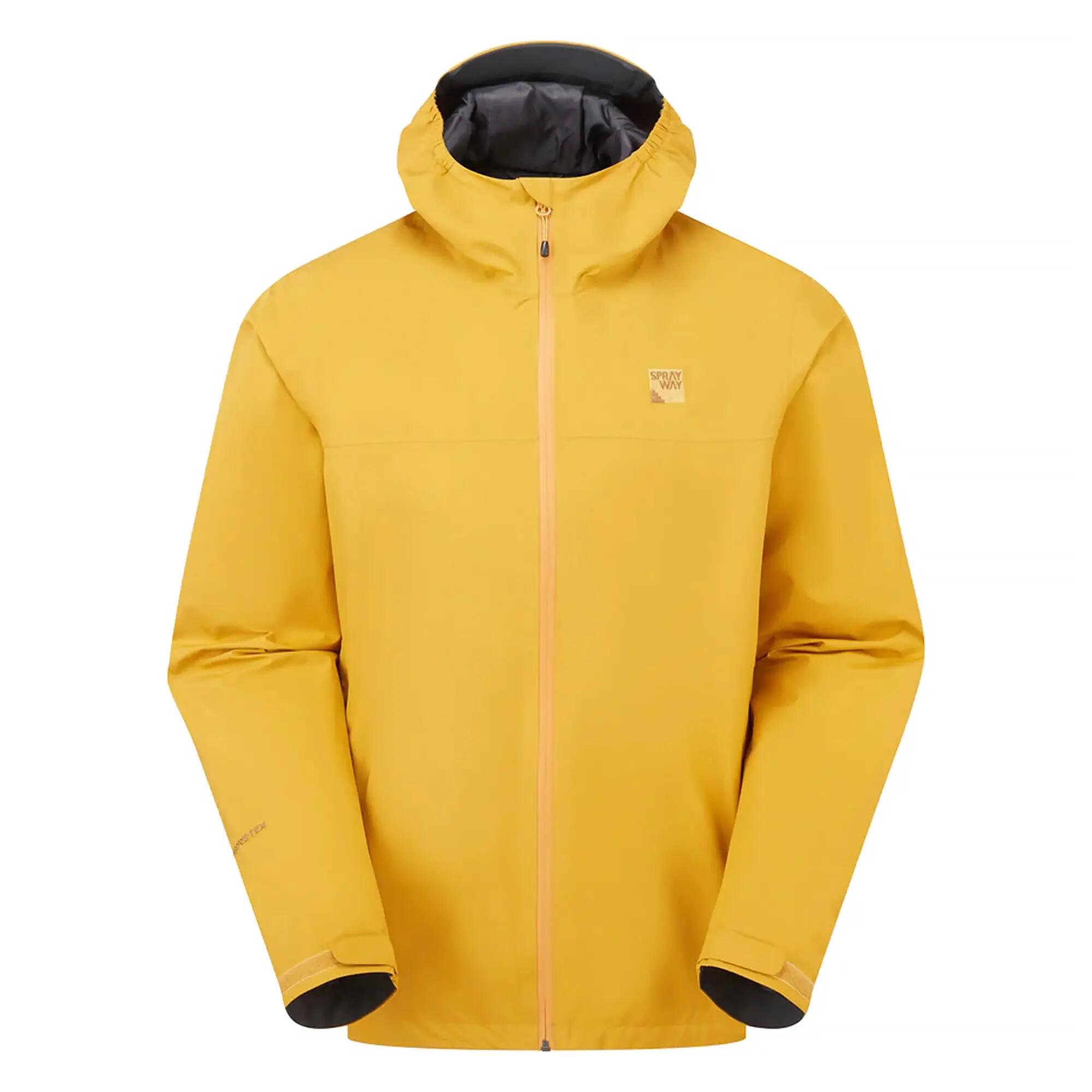 Mens Waterproof Outdoor Jacket with Hood Windproof Rain Shell Coat