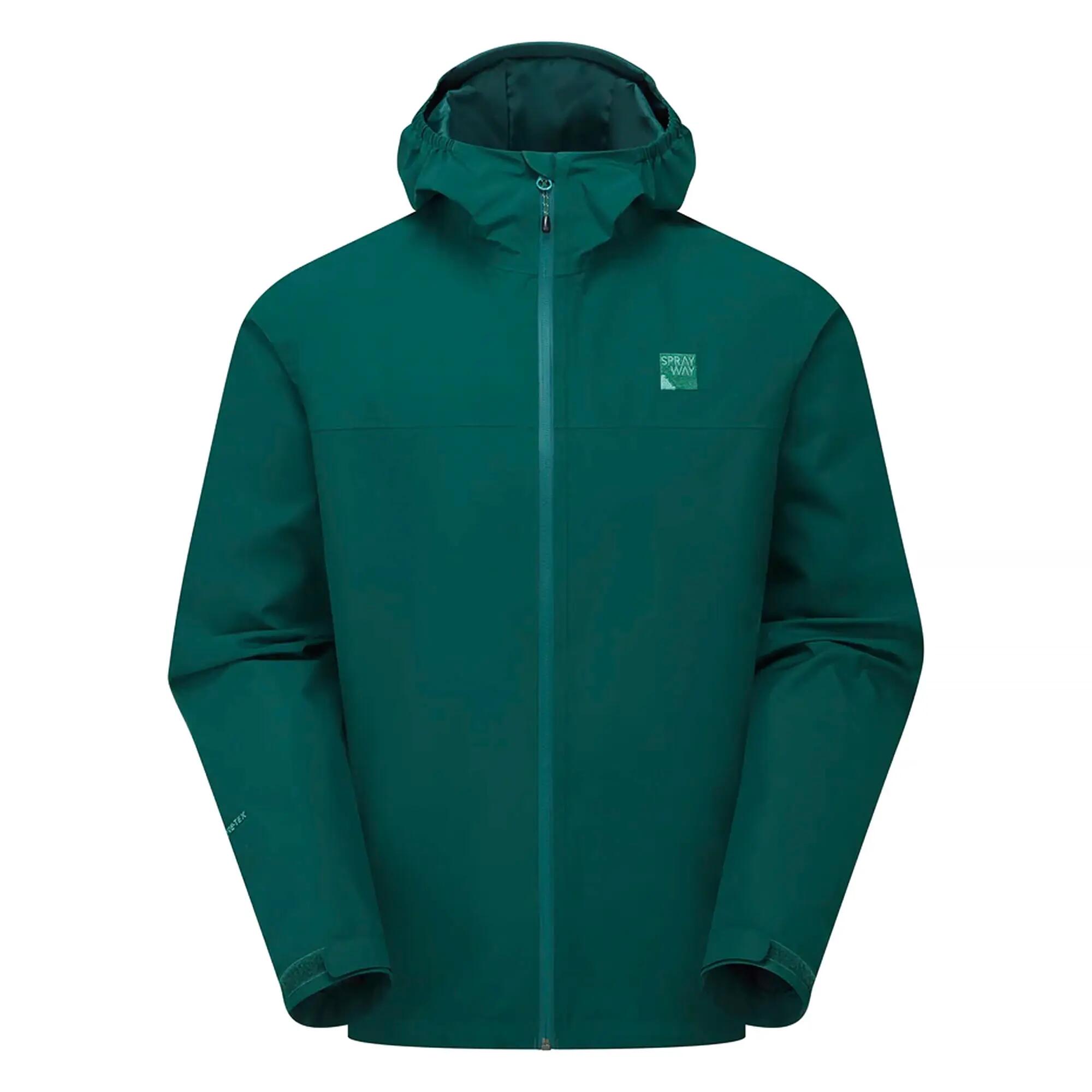 Mens Waterproof Outdoor Jacket with Hood Windproof Rain Shell Coat
