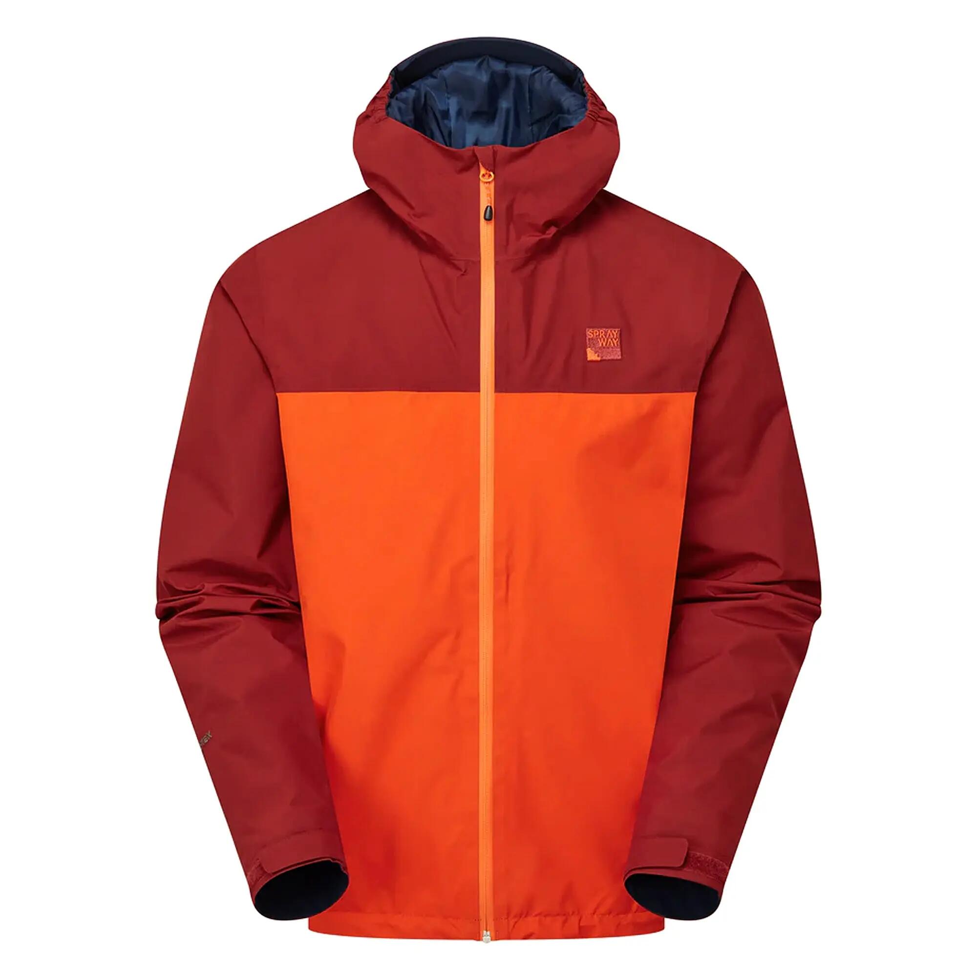 Mens Waterproof Outdoor Jacket with Hood Windproof Rain Shell Coat