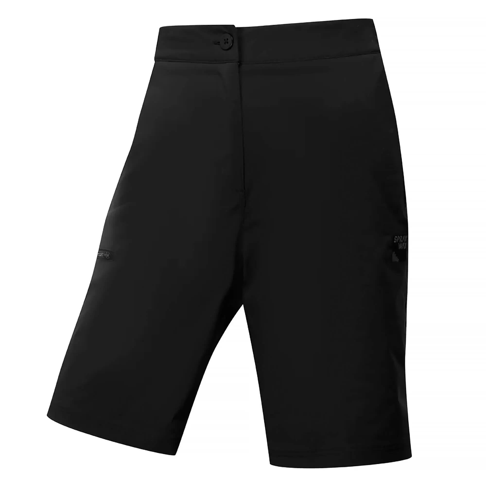 Ladies Knee Length Water Repellent Hiking Shorts with Zip Pockets