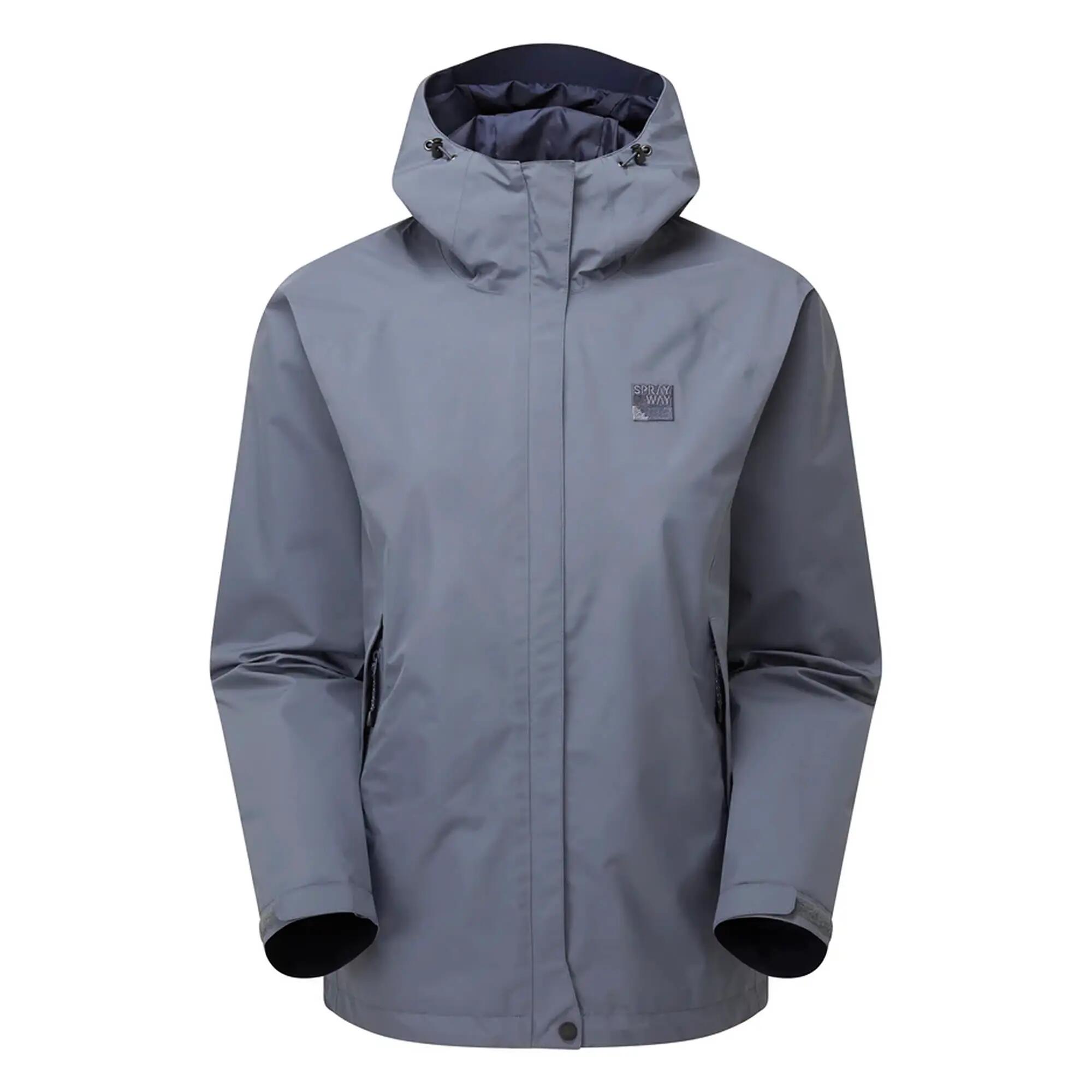 Ladies Waterproof GORE-TEX Hiking Jacket with Hood Windproof Rain Shell Coat